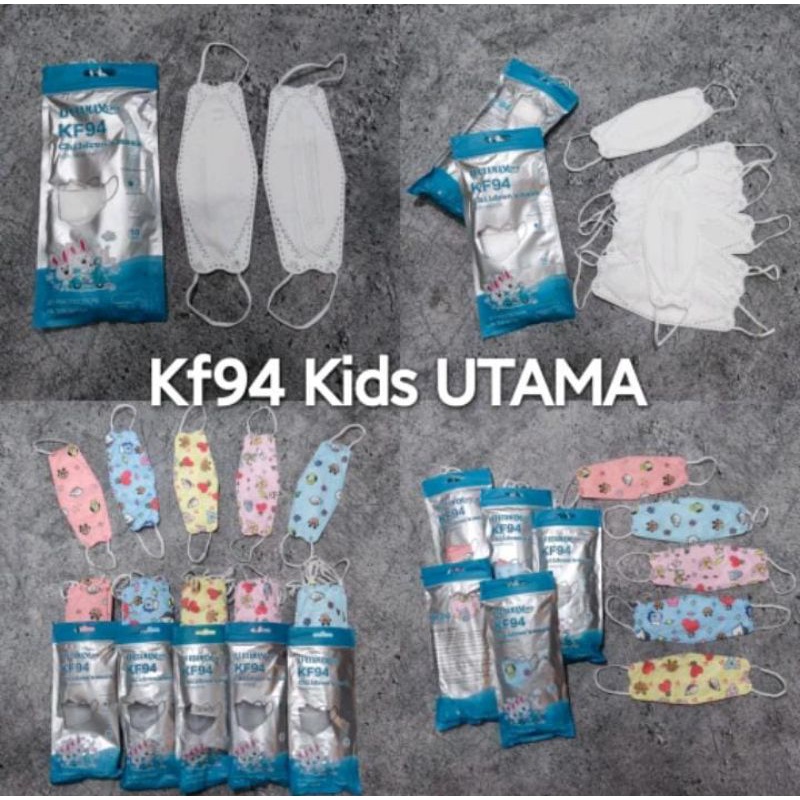 KF94 ANAK UTAMA EMBOS - MASKER KF94 ANAK KIDS UTAMA CARE 4PLY KEMENKES
