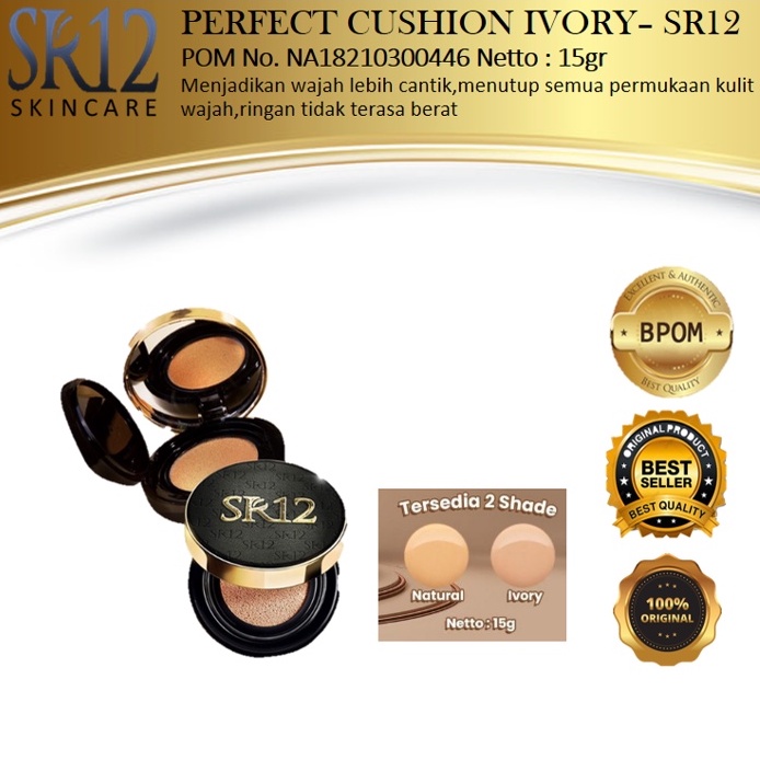 ( COD ) Cushion Sr12 Ori / Cushion Premium / Full Coverage / Oil Control & Loong Lasting / Cushion s