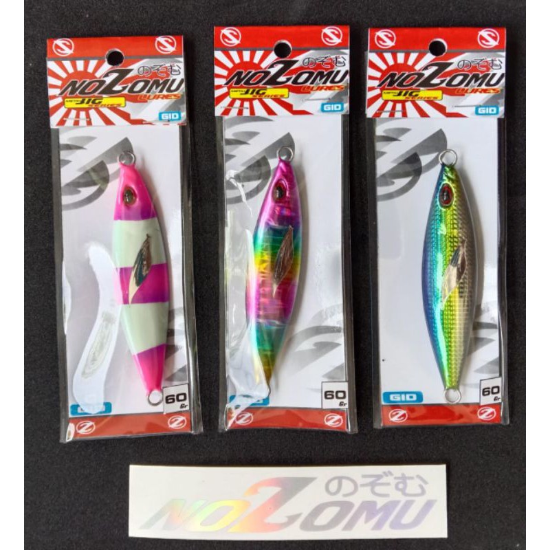 Umpan Metal jig NOZOMU series 60gram GID Mirip Koika Dan Lebih Killer