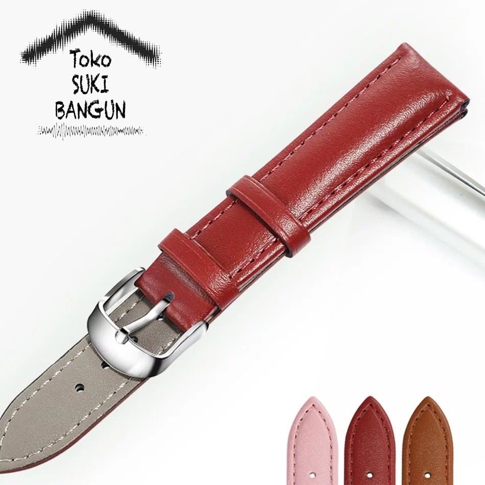 TALI JAM 20mm Leather Plain Soft DELUXE Colorful Watch Band Strap