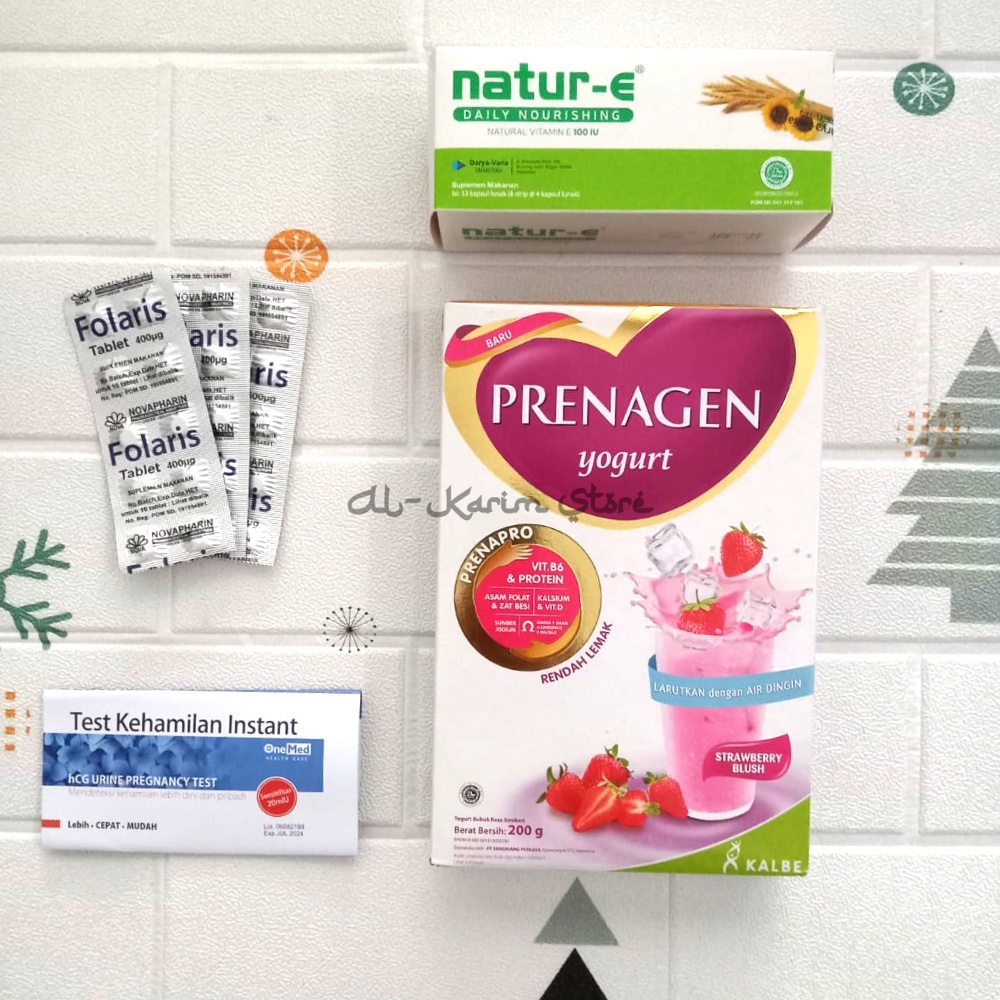 Paket Nutrisi Promil // Prenagen Strawberry Yoghurt // Folaris // Natur e 100 IU, 300 IU atau Ever E
