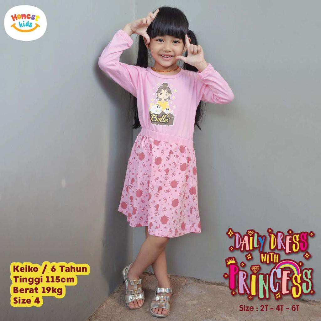  BAJU  DRESS ANAK  PEREMPUAN  Honest kids princess series 2 3 