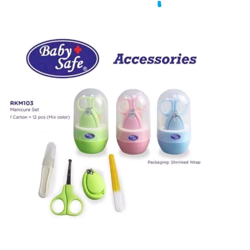 Babysafe manicure set MS103 /gunting kuku set