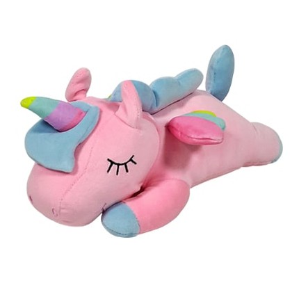 Boneka kuda pony unicorn LY RAINBOW UNICORN 43cm guling anak istana boneka halus lembut
