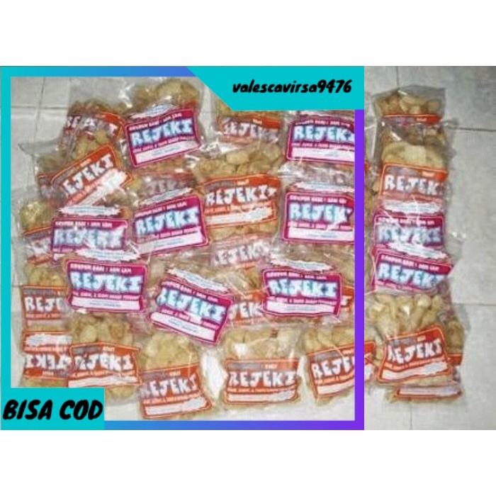 

⭐BISA COD⭐ Krupuk Samcan atau Kulit Babi Rejeki Khas Bali 70gr