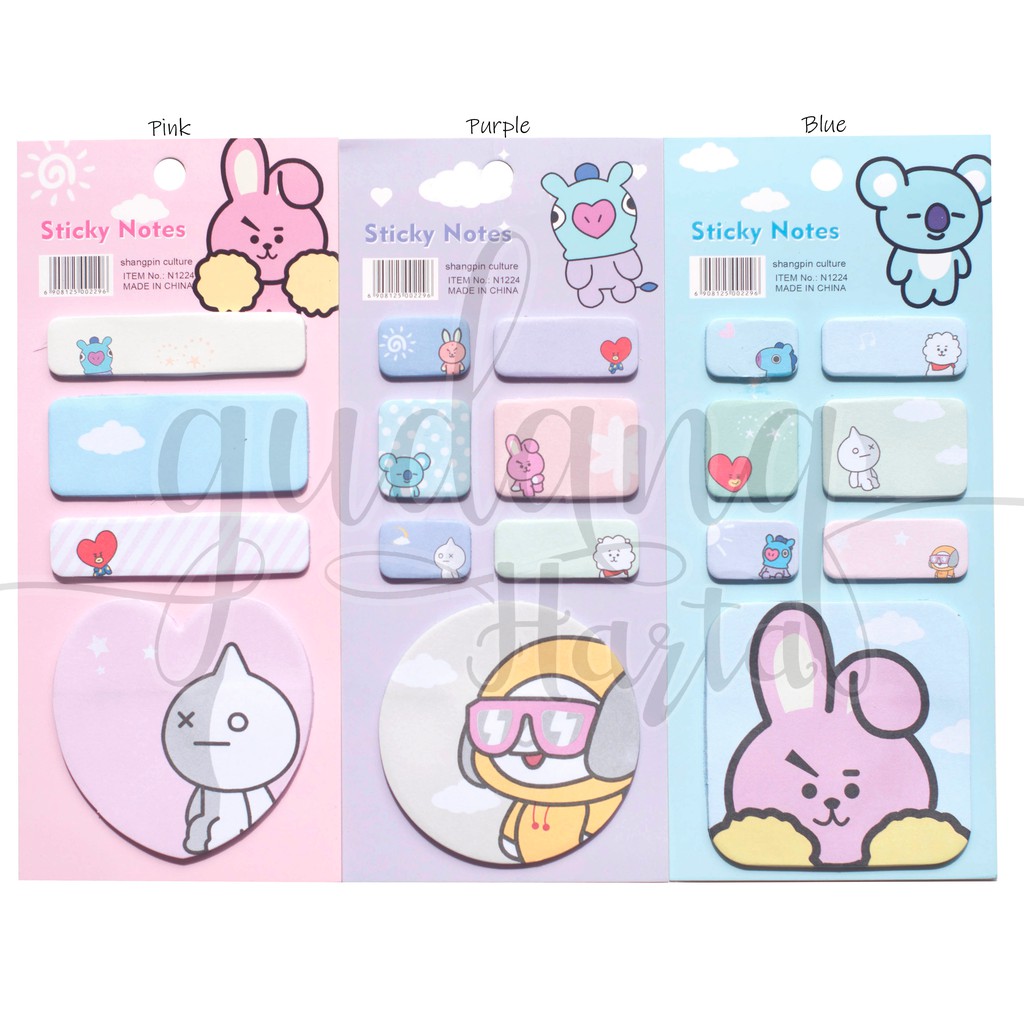 Sticky Notes Korean Boyband Mascot Memo KPOP Lucu GH 301024