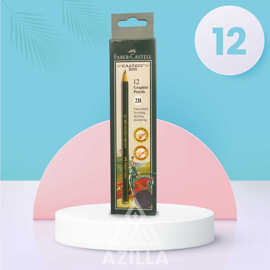 

Pensil Faber Castell Bukan Original 9000 2B 12 Pcs | Pensil Gambar | Graphite Pencils 2B
