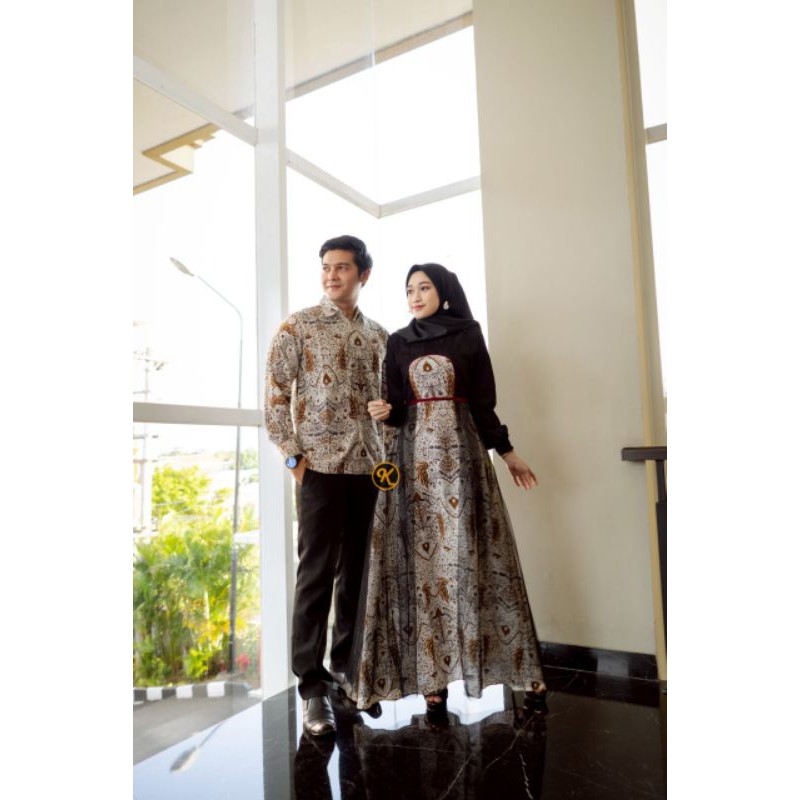 COUPLE BATIK BATIK COUPLE GAMIS KOMBINASI