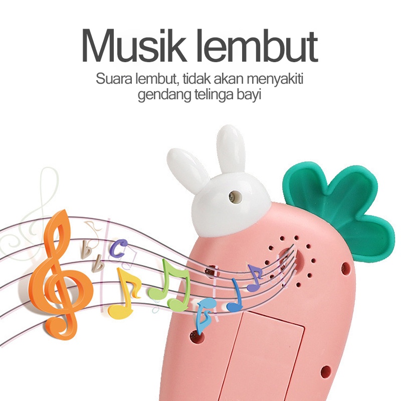 Mainan bayi/Mainan handphone bayi/Mainan edukasi bayi/Mainan telpon anak perempuan/Telepon Pendidikan Awal dengan Lampu Musik (B75)