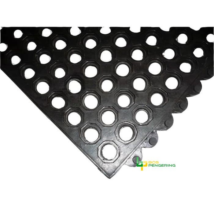 Alas Cuci Karpet Laundry Anti Selip Bahan Karet Berlubang Anti Selip 90 cm x 90 cm Berkualitas