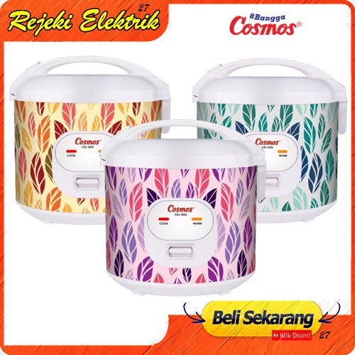 Cosmos Rice Cooker Non Stick CRJ-323 S - 1.8L Varian Warna