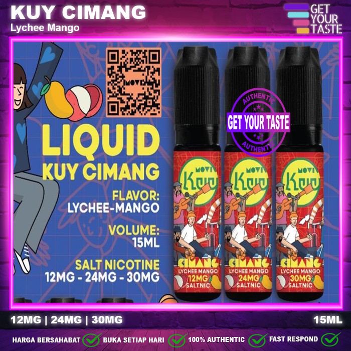 Liquid Kuy Cimang Lychee Mango Salt Nic 15ML by MOVI