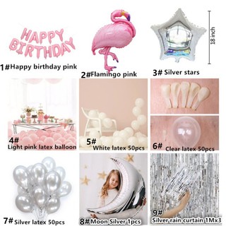Flamingo pink gadis balon set perlengkapan dekorasi pesta Flamingo pink gadis balon set perlengkapan dekorasi pesta