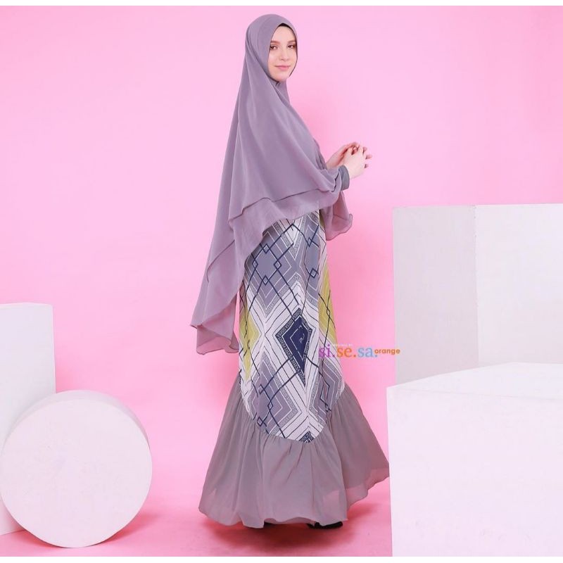 JUAL RUGI - SALE ori SISESA dress dan khimar | original sisesa clothing | branded syari premium