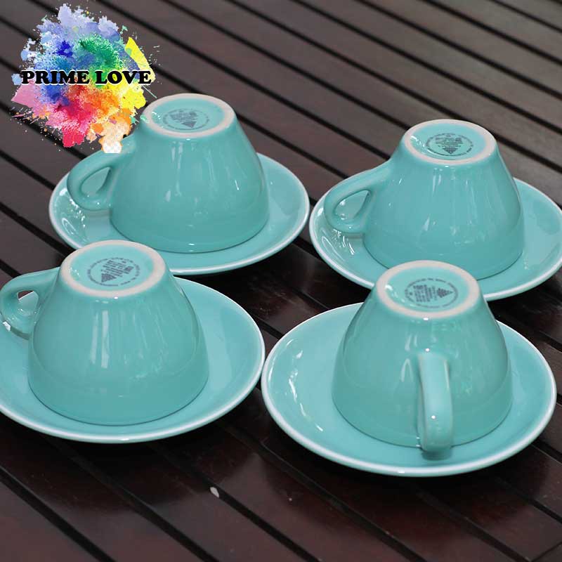 4PCS Gelas Cangkir Set Keramik Perlengkapan Cafe untuk Cangkir Kopi Late Gelas Teh dan Kado Souvenir - CS200