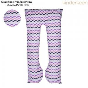 Kinderkeen Maternity Pillow - Chevron Purple Pink | Bantal Ibu Hamil