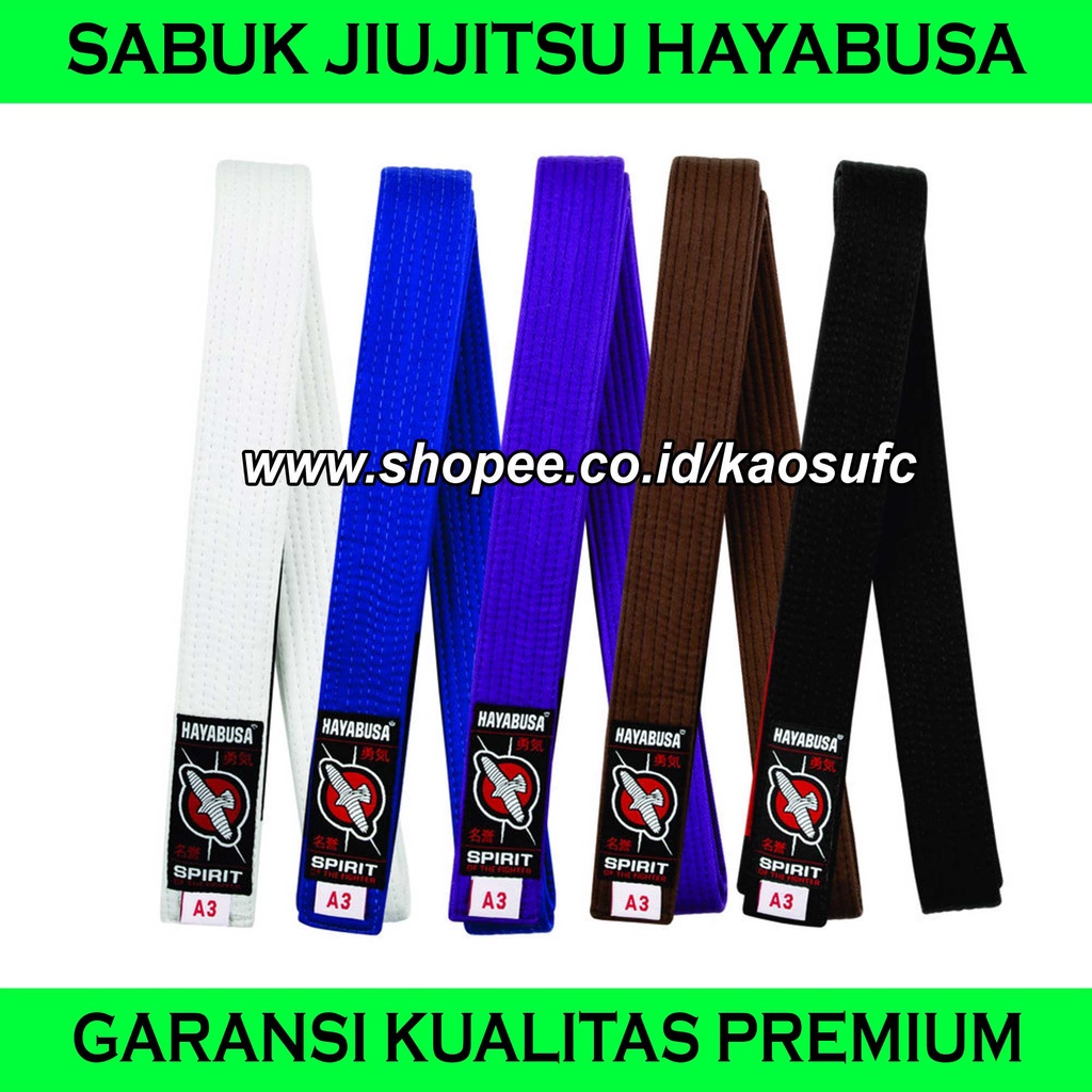Belt Brazilian JiuJitsu Hayabusa, Sabuk JiuJitsu Hayabusa, Sabuk BJJ Hayabusa