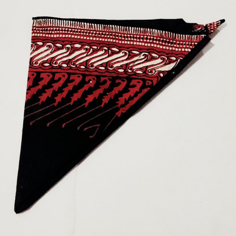 Udeng Modang batik jawa segitiga/blangkon aegitiga/sleyer batik hitam/iket jaranan