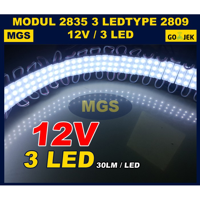 100Pcs Modul 3 LED 2835 Type 2809