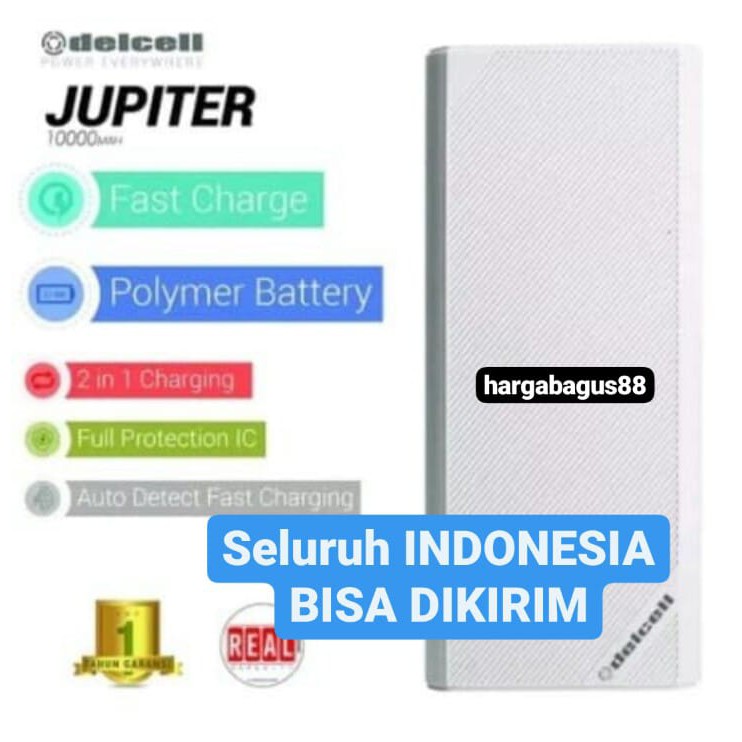 PowerBank Delcell JUPITER 10000Mah Power Bank Real