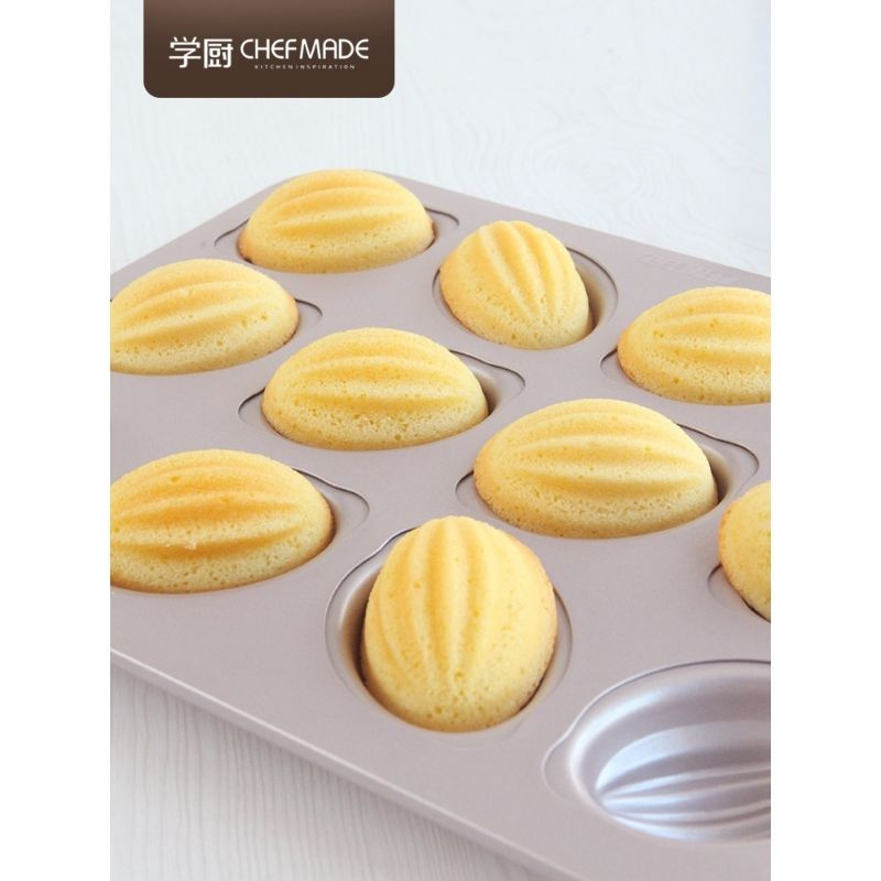 Chefmade WK9829 - 12 Cups Rugby Non-Stick Cake Pan / Cetakan Kue Rugby