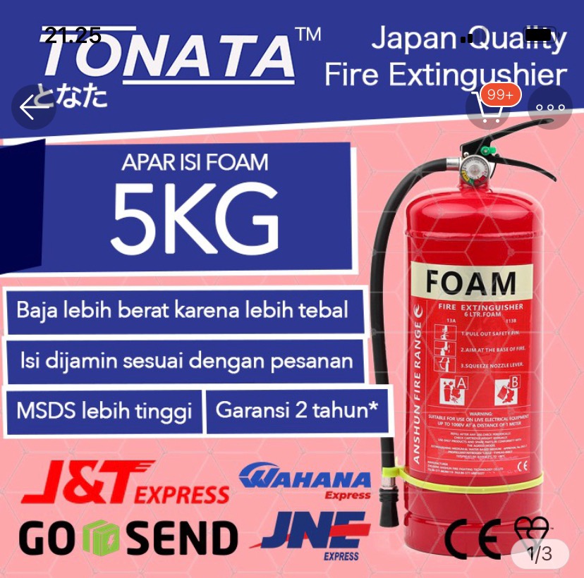 Apar 5kg Tonata / Foam 5 Kg / Set Komplit