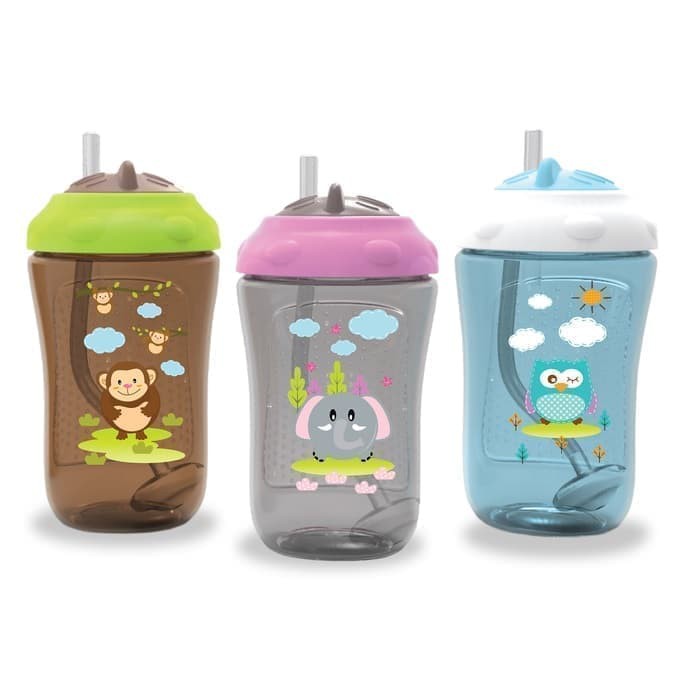 Baby Safe With Weighted Straw Botol Sedotan Minum Bayi Anti Tumpah