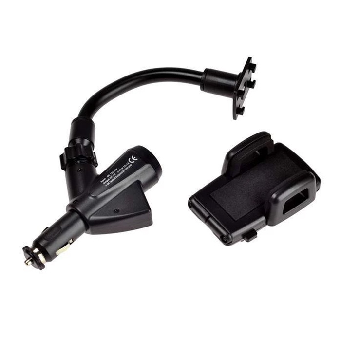 MallCasing - Car Holder Handphone Aksesoris Mobil Charger Mobil Universal Stand with Plus Saver 2 Output Kabel USB CH 901