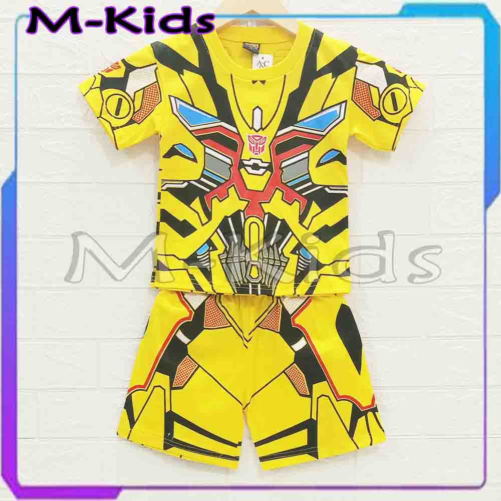 MKids88 - Baju / Kostum Setelan SUPERHERO Setelan Anak BATMAN Sayap Spiderman BumbleBee Transformer