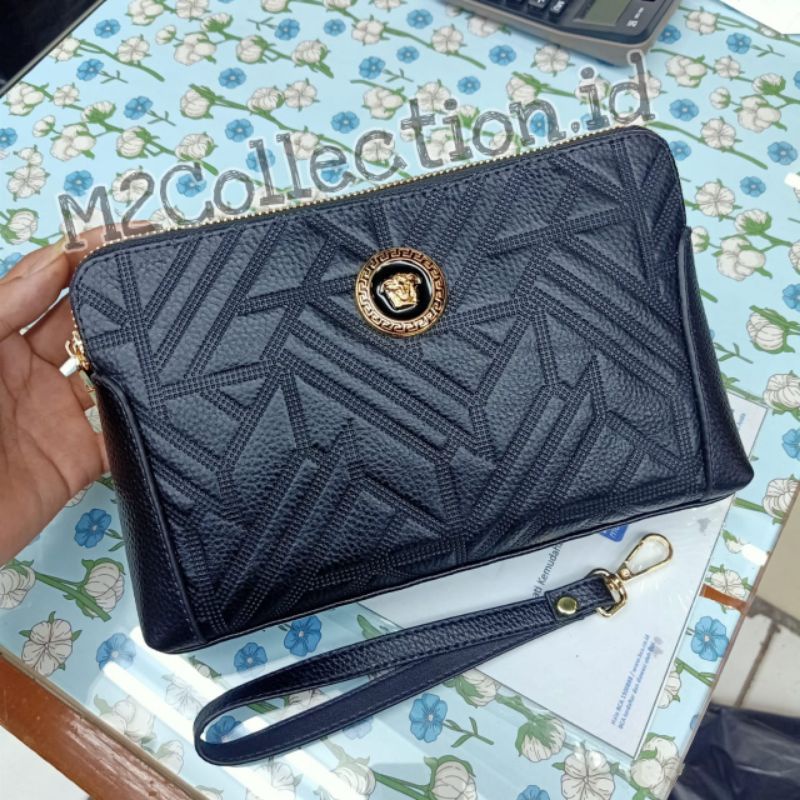 Handbag Leather Tas Tangan Clutch kulit Asli Import