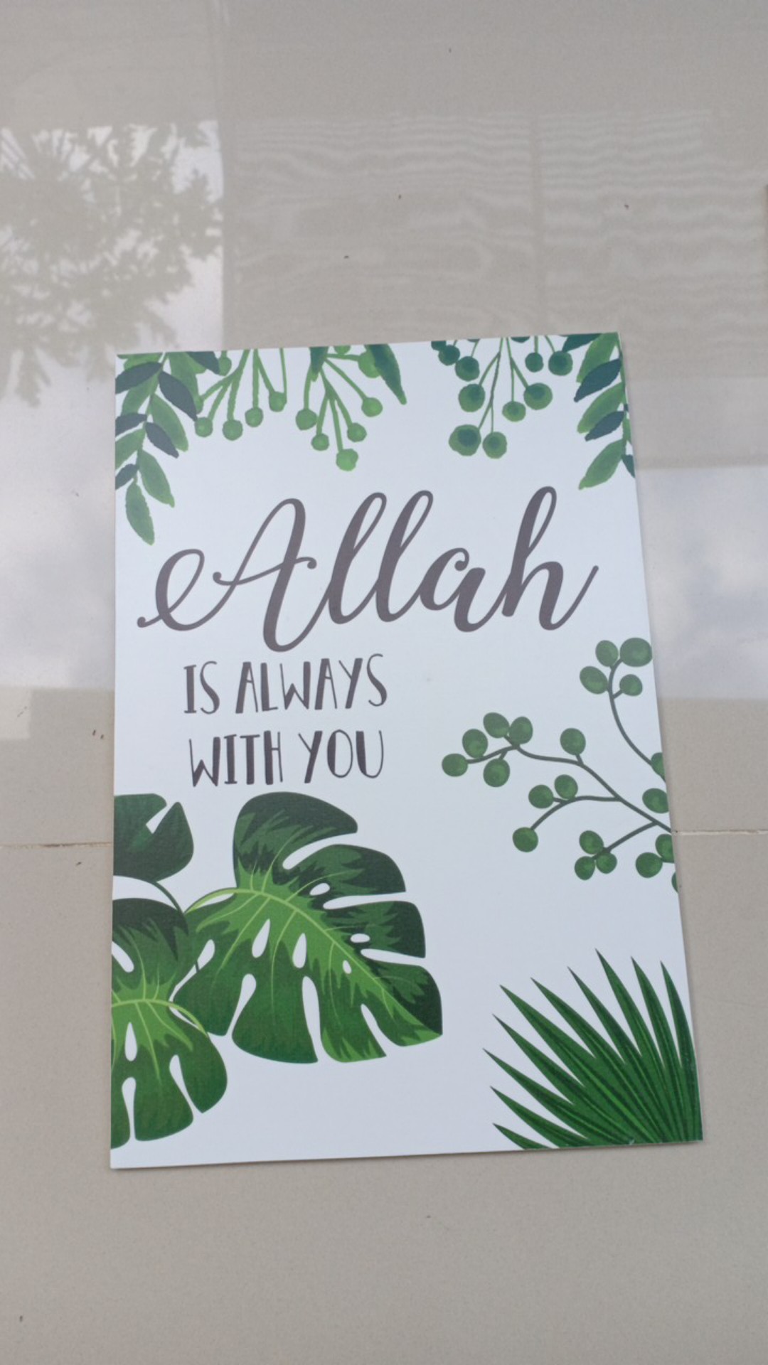 Wooden Projects Pajangan Dinding Rumah Poster Islamic Shabby Chic Quotes - Awy