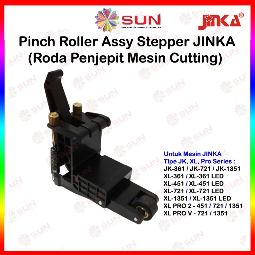 Roller Roda Penjepit Mesin Cutting Jinka - Pinch Roller Assy Jinka JK, XL, GC, Jinka PRO, NXL Pro
