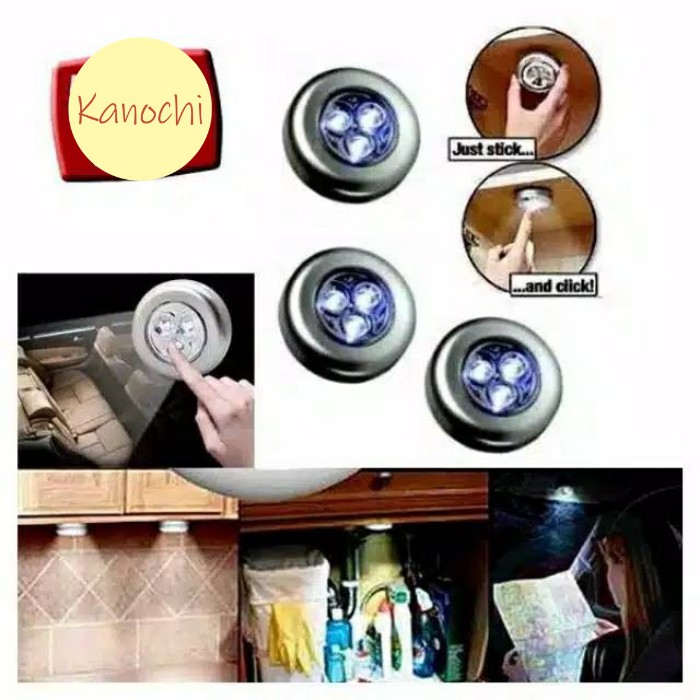 Stik N Klik Lampu Emergency Tempel LED Stick and Click Touch Lamp AAA