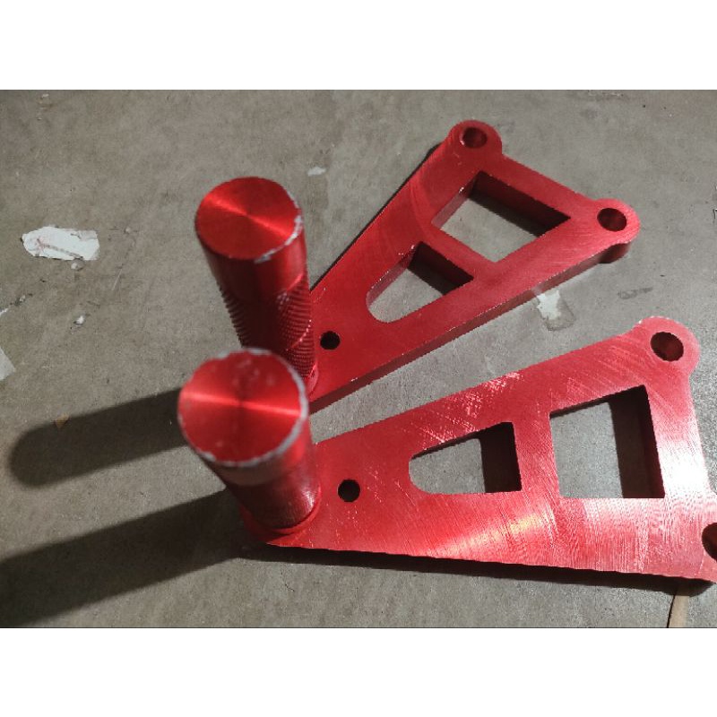 OBRAL STEP DRAG MIO ALUMINUM MERAH LECET SEDIKIT BARANG BARU