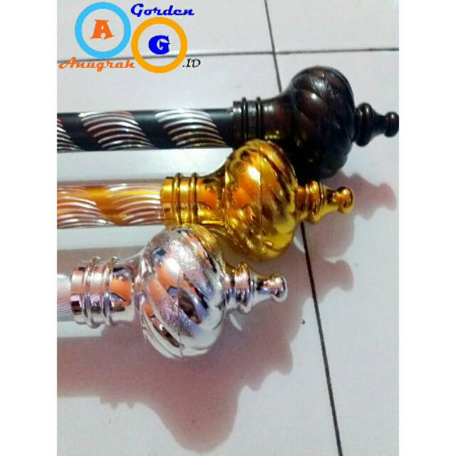 (BISA COD)Batang rollet gorden  Batang rell gorden  Tiang gorden  Besi gorden Full SET TERBARU