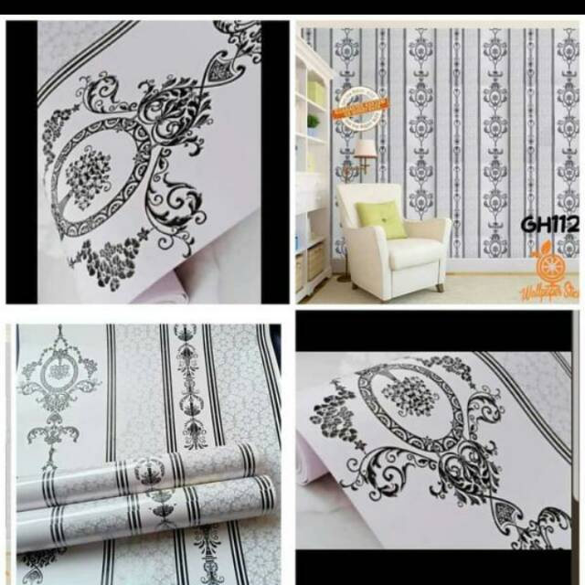 TERBARU WALLPAPER stiker dinding tembok kamar tidur UK 45 CM X 10 M premium quality  Wallpaper stiker dinding