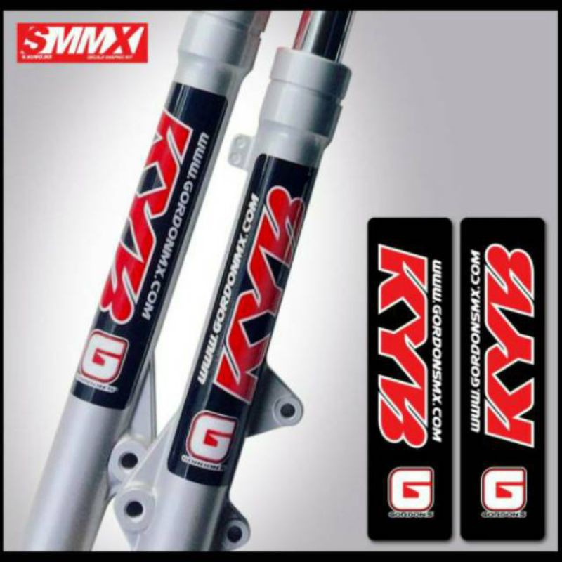 STICKER KYB KAYABA SHOCK TELE USD KLX 150 230 250 CRF KTM KX YZ VIAR D-TRACKER NORIFUMI ORIGINAL