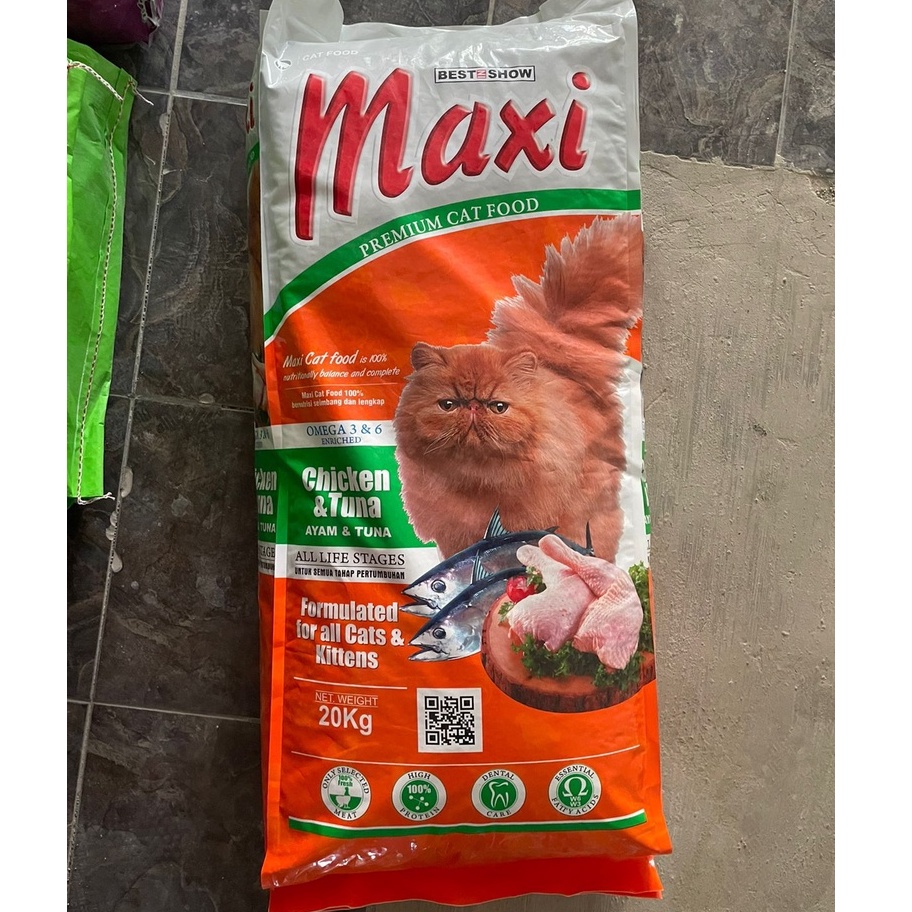 MAXI cat food premium makanan kucing rasa chicken tuna 800gr original termurah