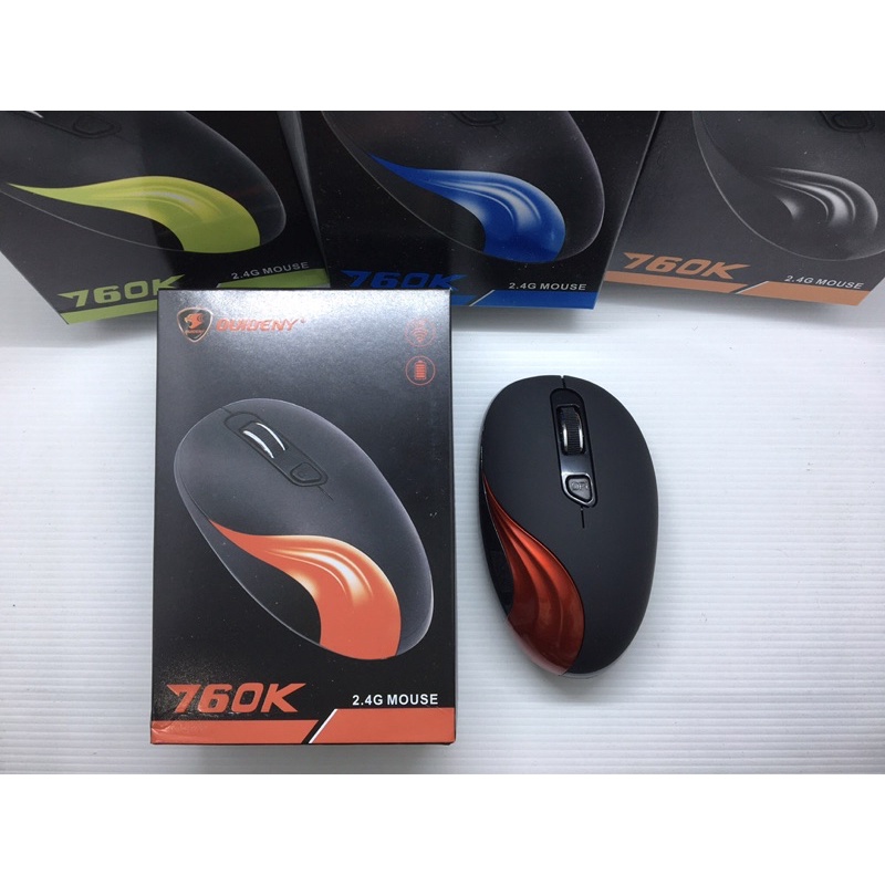 Mouse DUIDENY 760K bluetooth 2.4G 1600DPI Receiver USB untuk PC Laptop mouse wireless 760K