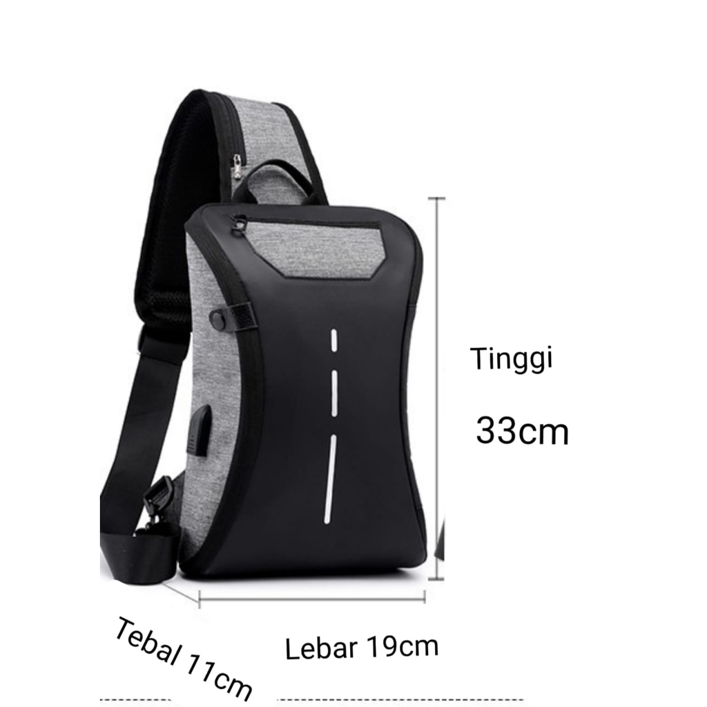 2020 New Korean Chest Bag USB Kecil M897