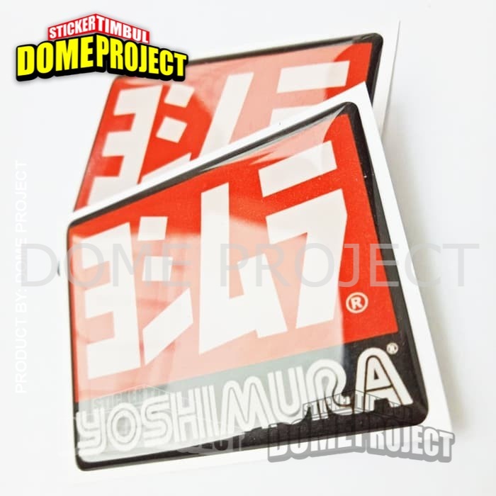 STIKER HELM MOTOR KACA MOBIL KOPER EMBLEM TIMBUL 3D LOGO YOSHIMURA STICKER AKSESORIS AESTHETIC KEREN