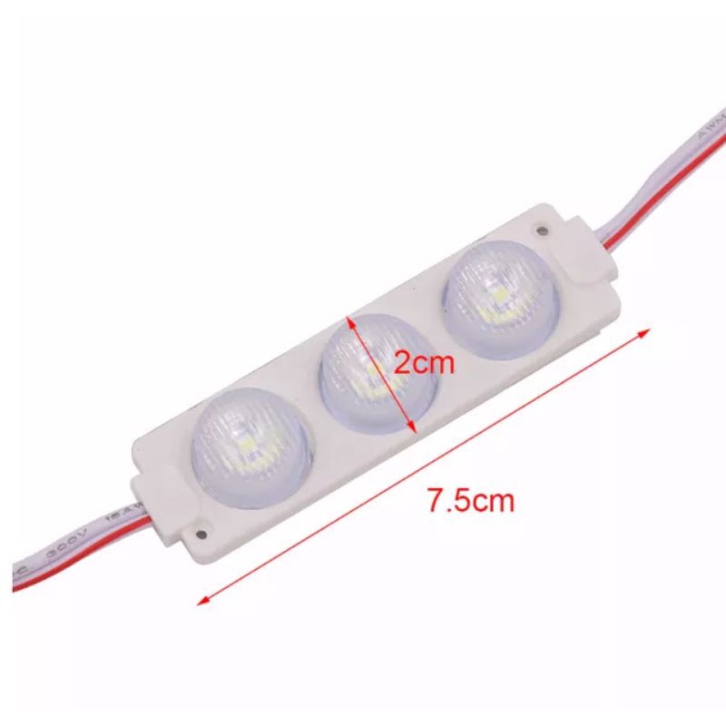 Lampu Kolong / Bak Led Modul Mata 3 Besar 24volt dan 12volt