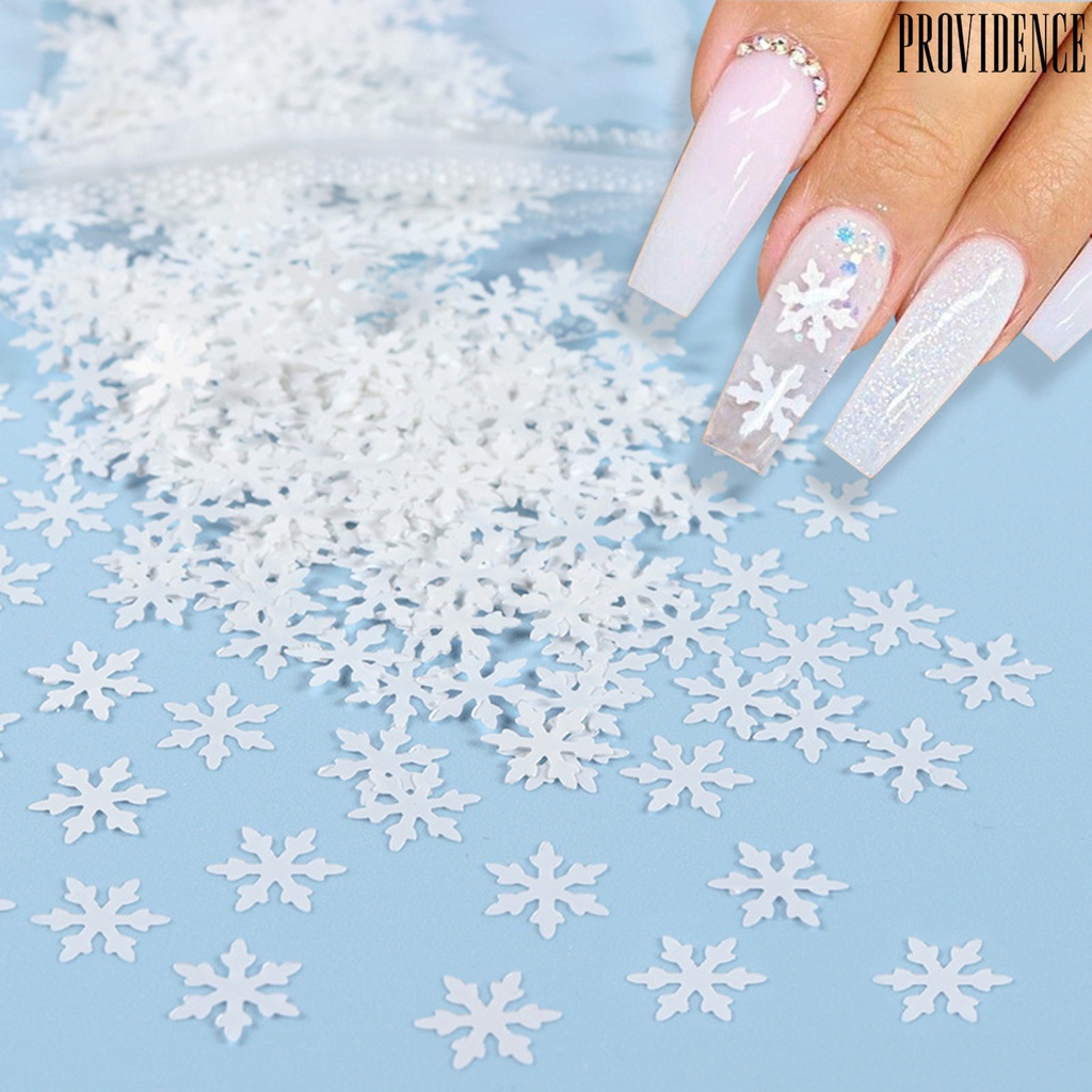 1 Kantong Payet Kepingan Salju Natal Untuk Dekorasi Nail Art