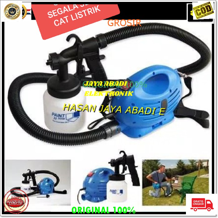 J205 ORIGINAL PAINT GUN SPRAY ZOOM ALAT SEMPROTAN SEMPROT CAR KAYU TEMBOK KOMPRESOR ANGIN MESIN TUKANG BANGUNAN DEKORASI RUMAH LISTRIK ELEKTRIK CAT SEMPROT TEMBOK KAYU BESI KOMPRESOR ANGIN PILOX MULTI UNIVERSAL ALAT MESIN TUKANG BANGUNAN DEKORASI OTOMATIS