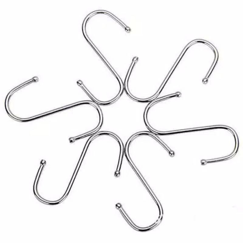 Gantungan S stainless / gantungan hook S stainless@12pcs