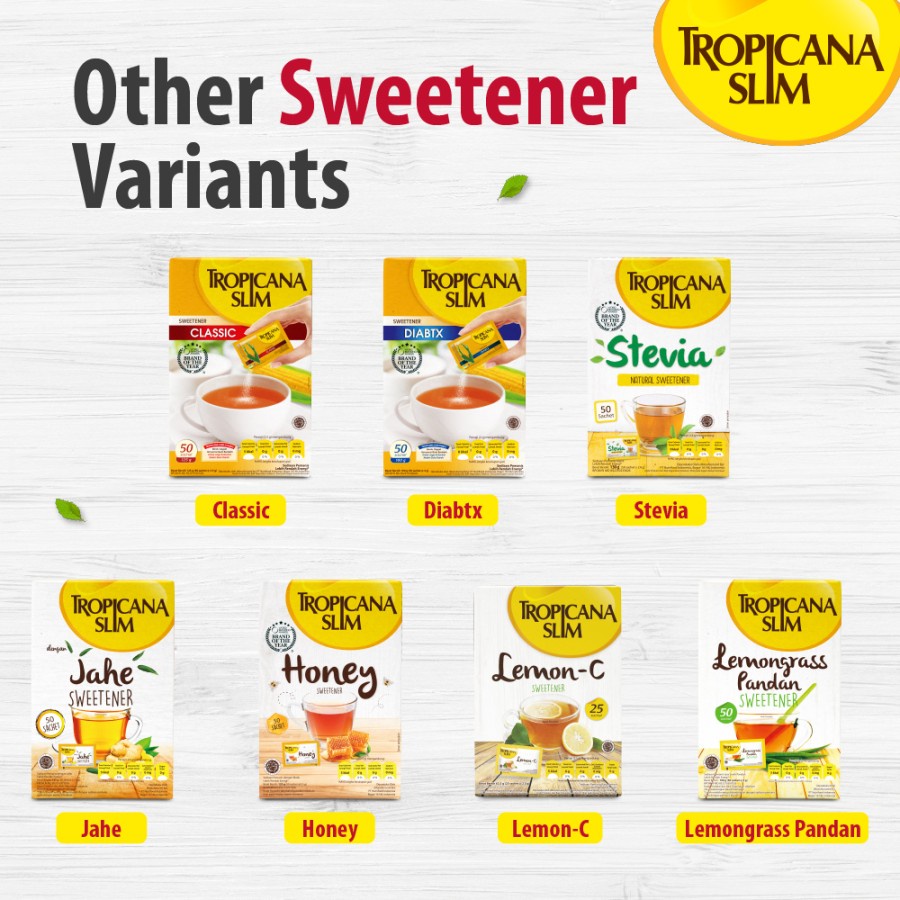 Tropicana Slim Sweetener Honey 50 Sachet