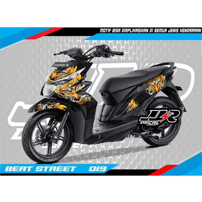 STIKER MOTOR HONDA BEAT STREET OLD DECAL HONDA BEAT STREET MOTIF OWL