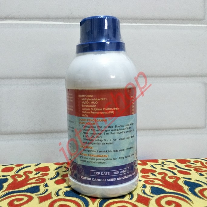 RED BLUEDOX 250ml Obat ikan anti virus bakteri jamur parasit kuman Dan Luka