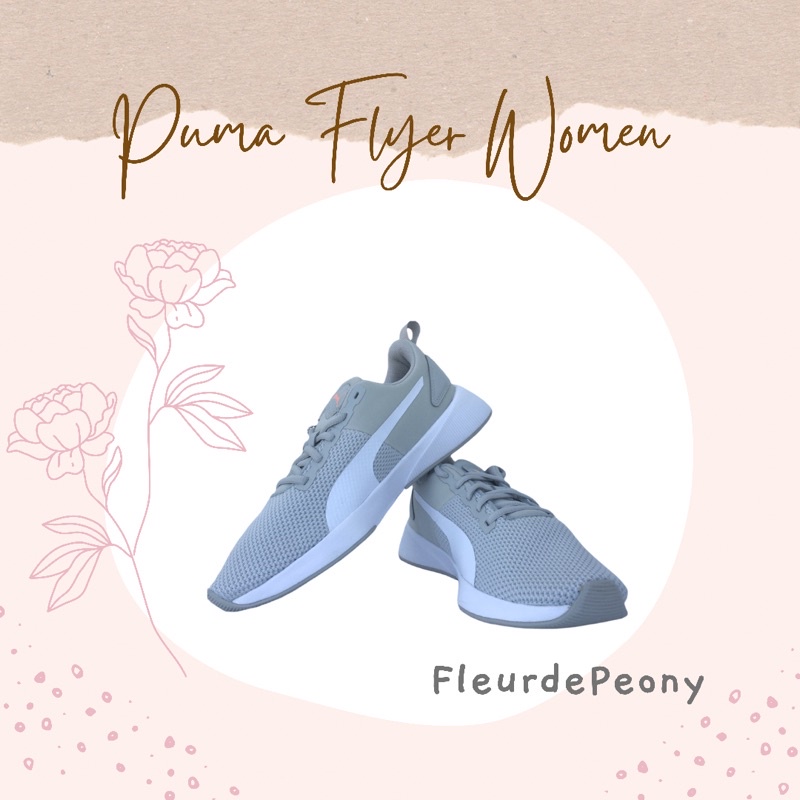 Puma Flyer Runner Wanita Shoes 192257-06 Sepatu running women Grey Abu Abu