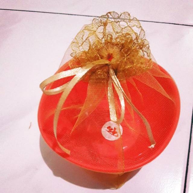 Souvenir mangkok bola kemas tile